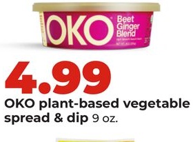 OKO plant-based vegetable spread & dip