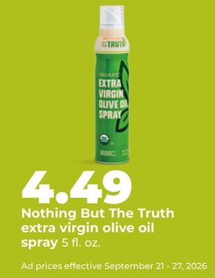 Nothing But The Truth extra virgin olive oil spray