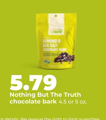 Nothing But The Truth chocolate bark