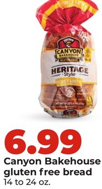 Canyon Bakehouse gluten free bread
