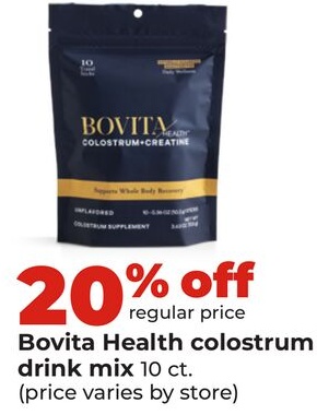 Bovita Health colostrum drink mix
