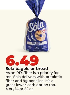 Sola bagels or bread