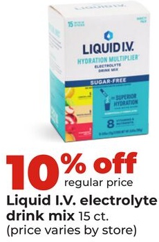 Liquid I.V. electrolyte drink mix
