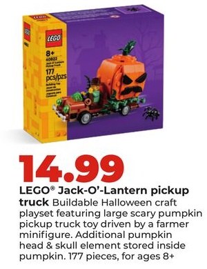 LEGO® Jack-O'-Lantern pickup truck