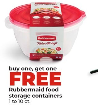 Rubbermaid food storage containers