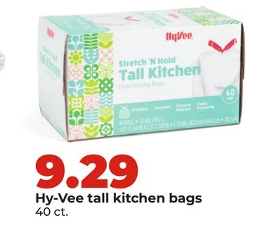 Hy-Vee tall kitchen bags