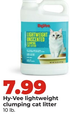 Hy-Vee lightweight clumping cat litter