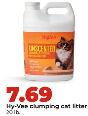 Hy-Vee clumping cat litter