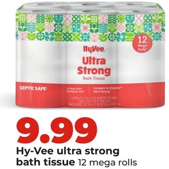 Hy-Vee ultra strong bath tissue