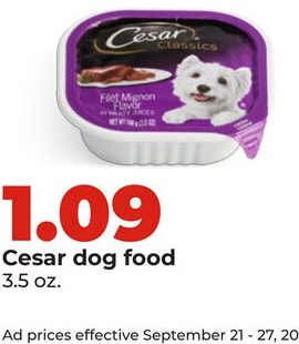Cesar dog food