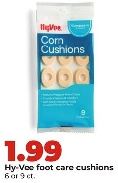Hy-Vee foot care cushions