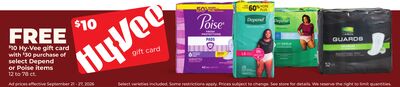 Select Depend and Poise products
