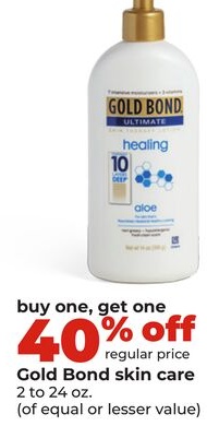 Gold Bond skin care