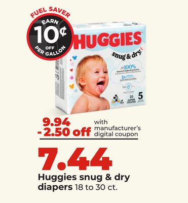 Huggies snug & dry diapers