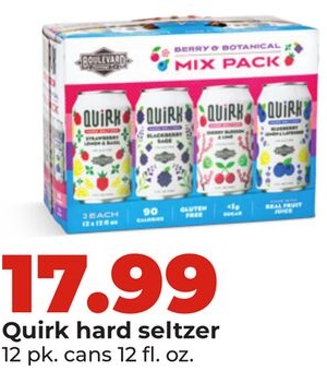 Quirk hard seltzer