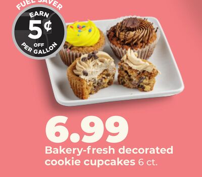 Bakery-fresh decorated cookie cupcakes
