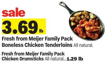 Fresh from Meijer Family Pack Boneless Chicken Tenderloins