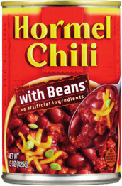 Hormel Chili with Beans or Westbrae Organic Beans
