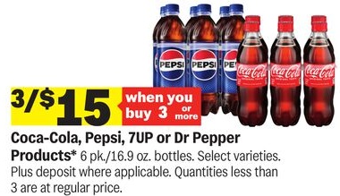 Coca-Cola, Pepsi, 7UP or Dr Pepper