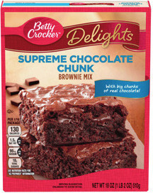 Betty Crocker Pouch Cookie Mixes 10.25-17.9 oz. or Delights Brownie Mixes 16.47-19.1 oz.