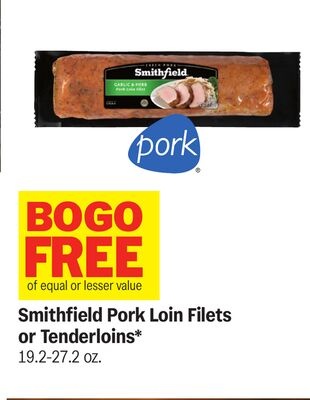 Smithfield Pork Loin Filets or Tenderloins*