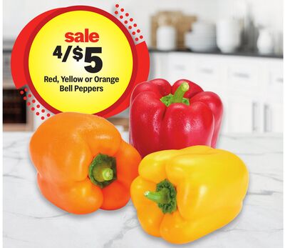 Red, Yellow or Orange Bell Peppers