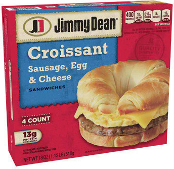 Jimmy Dean Frozen Breakfast Sandwiches, Skillets and Burritos