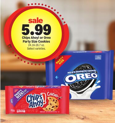 Chips Ahoy! or Oreo Party Size Cookies