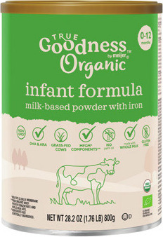 True Goodness Organic Whole Milk Powder Infant Formulas*
