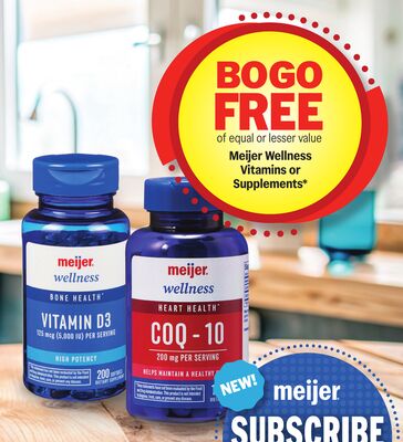 Meijer Wellness Vitamins or Supplements*