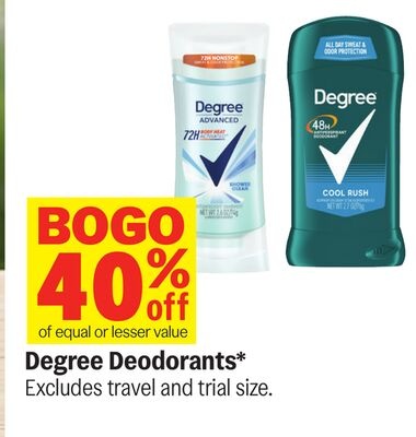 Degree Deodorants*