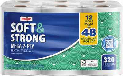Meijer Soft & Strong Bath Tissue