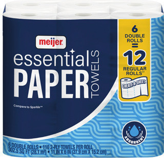 Meijer Essential Paper Towels