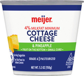 Meijer Sour Cream 8 OZ. or Cottage Cheese Single*