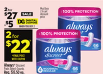 Always Discreet Pads