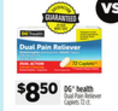 DG® health Dual Pain Reliever Caplets