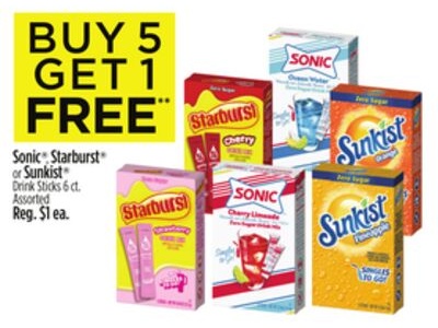 Sonic® Starburst® or Sunkist® Drink Sticks