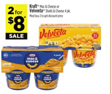Kraft® Mac & Cheese or Velveeta® Shells & Cheese