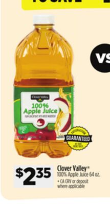 Clover Valley® 100% Apple Juice