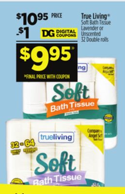 True Living® Soft Bath Tissue