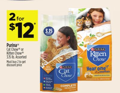 Purina® Cat Chow® or Kitten Chow®
