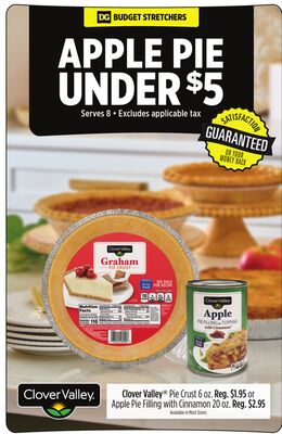 Clover Valley® Pie Crust or Apple Pie Filling with Cinnamon