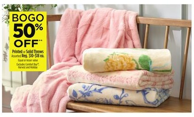 Printed or Solid Throws