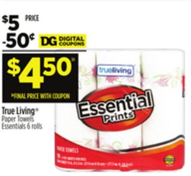 True Living® Paper Towels Essentials