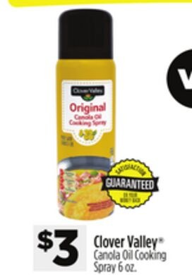 Clover Valley® Canola Oil Cooking Spray