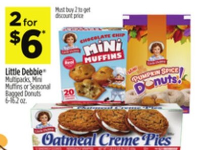 Little Debbie® Multipacks, Mini Muffins or Seasonal Bagged Donuts