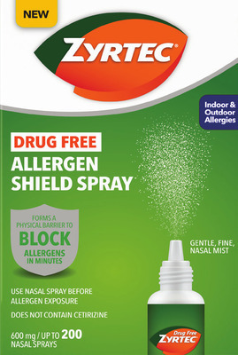 Adult Zyrtec 24-35 ct., Allergen Shield spray 200 ct., children's 8 oz or 24 ct. (excludes ALL products with pseudoephedrine or ephedrine).