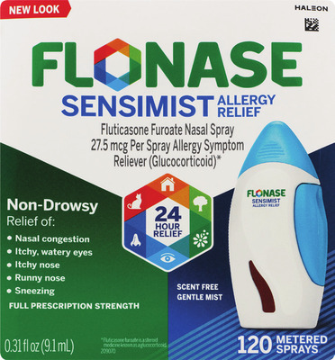 Adult Flonase 144 sprays or Sensimist 120 sprays