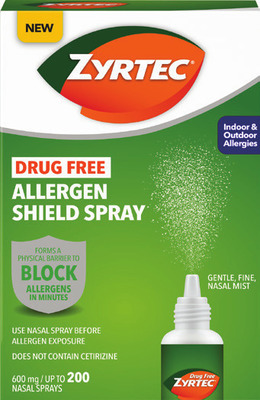 Adult Zyrtec 24-35 ct., Allergen Shield spray 200 ct., children's 8 oz or 24 ct. (excludes ALL products with pseudoephedrine or ephedrine).