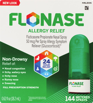 Adult Flonase 144 sprays or Sensimist 120 sprays
